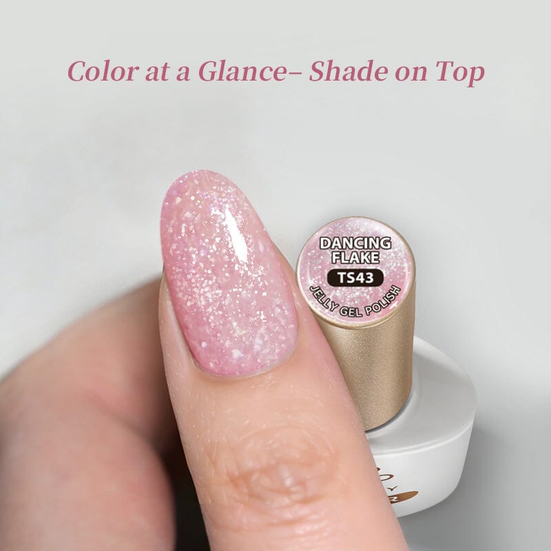 Jelly Gel TS41 Dancing Flake 10ml Gel Nail Polish BORN PRETTY 