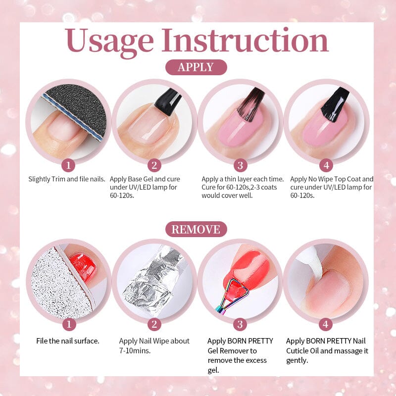 Jelly Gel TS43 Dancing Flake 10ml Gel Nail Polish BORN PRETTY 
