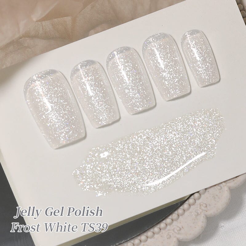 Jelly Gel TS39 Frost White 10ml Gel Nail Polish BORN PRETTY 