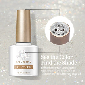 Jelly Gel TS39 Frost White 10ml Gel Nail Polish BORN PRETTY 