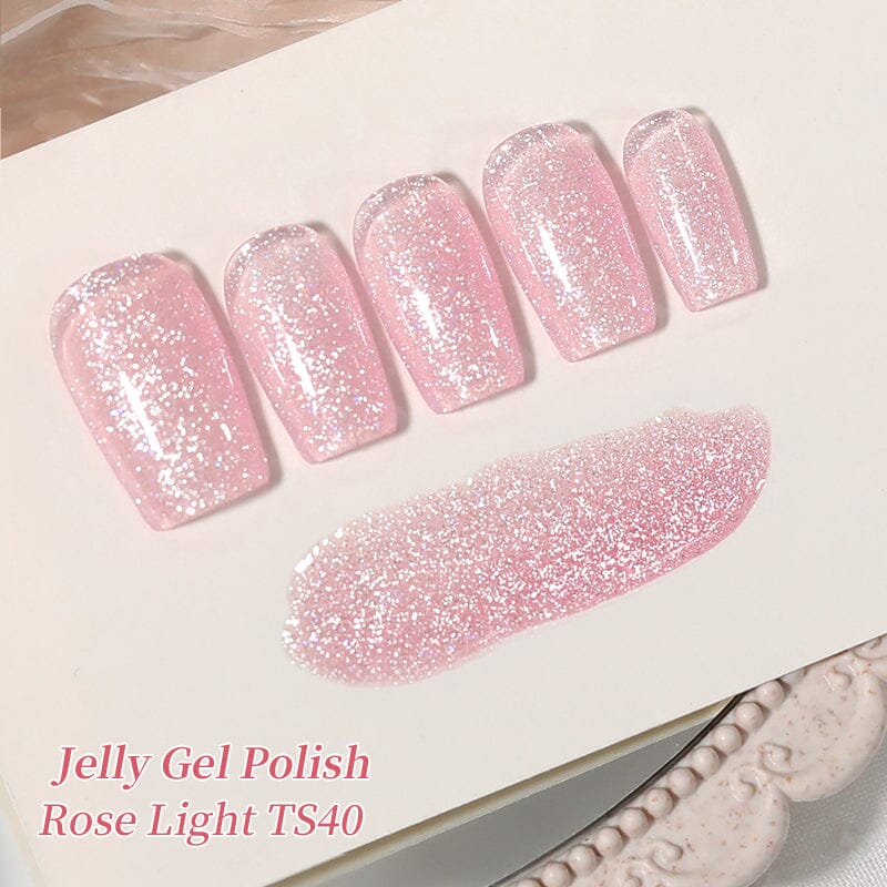 Jelly Gel TS40 Rose Light 10ml Gel Nail Polish BORN PRETTY 