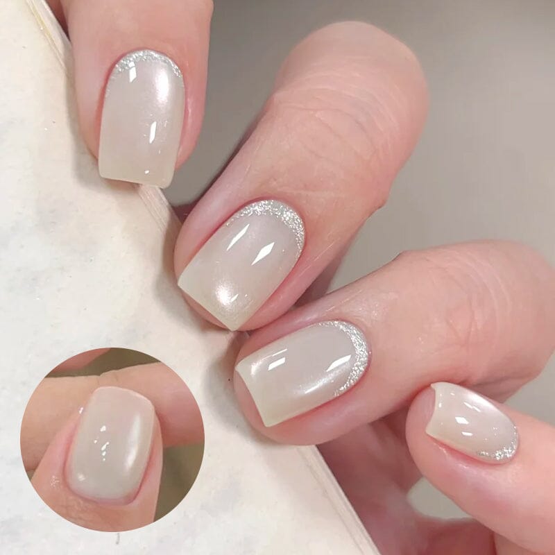 Moonlight Cat Magnetic Gel MY193 Rosy White 10ml Gel Nail Polish BORN PRETTY 