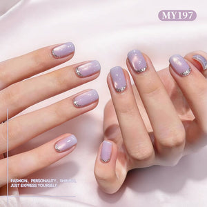 Moonlight Cat Magnetic Gel MY197 Rosy White 10ml Gel Nail Polish BORN PRETTY 