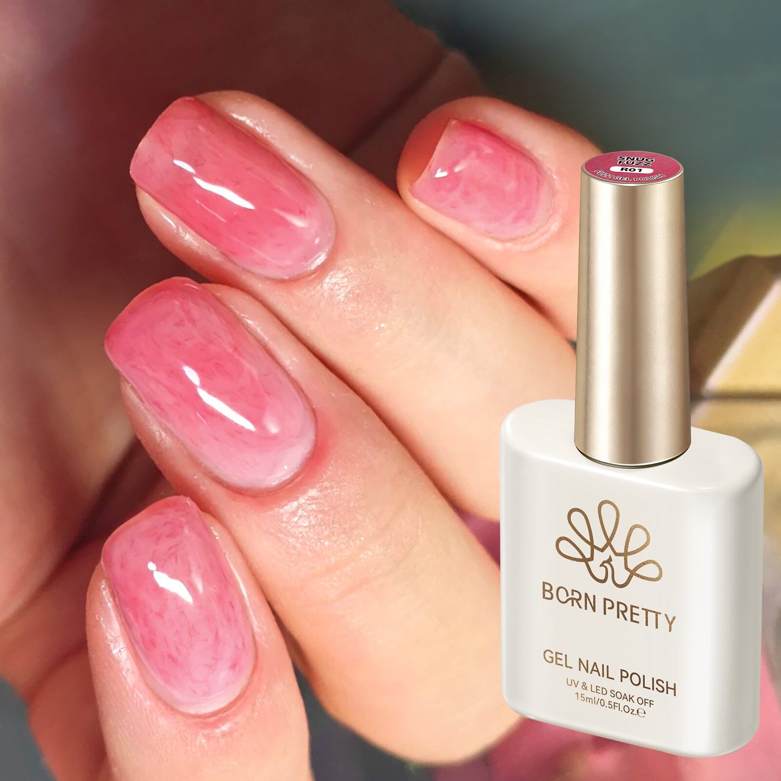 Fuzz Gel Polish R01 Snug Fuzz 15ml Gel Nail Polish BORN PRETTY 