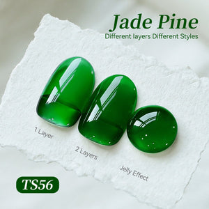 Jelly Gel TS56 Jade Pine 15ml Gel Nail Polish BORN PRETTY 