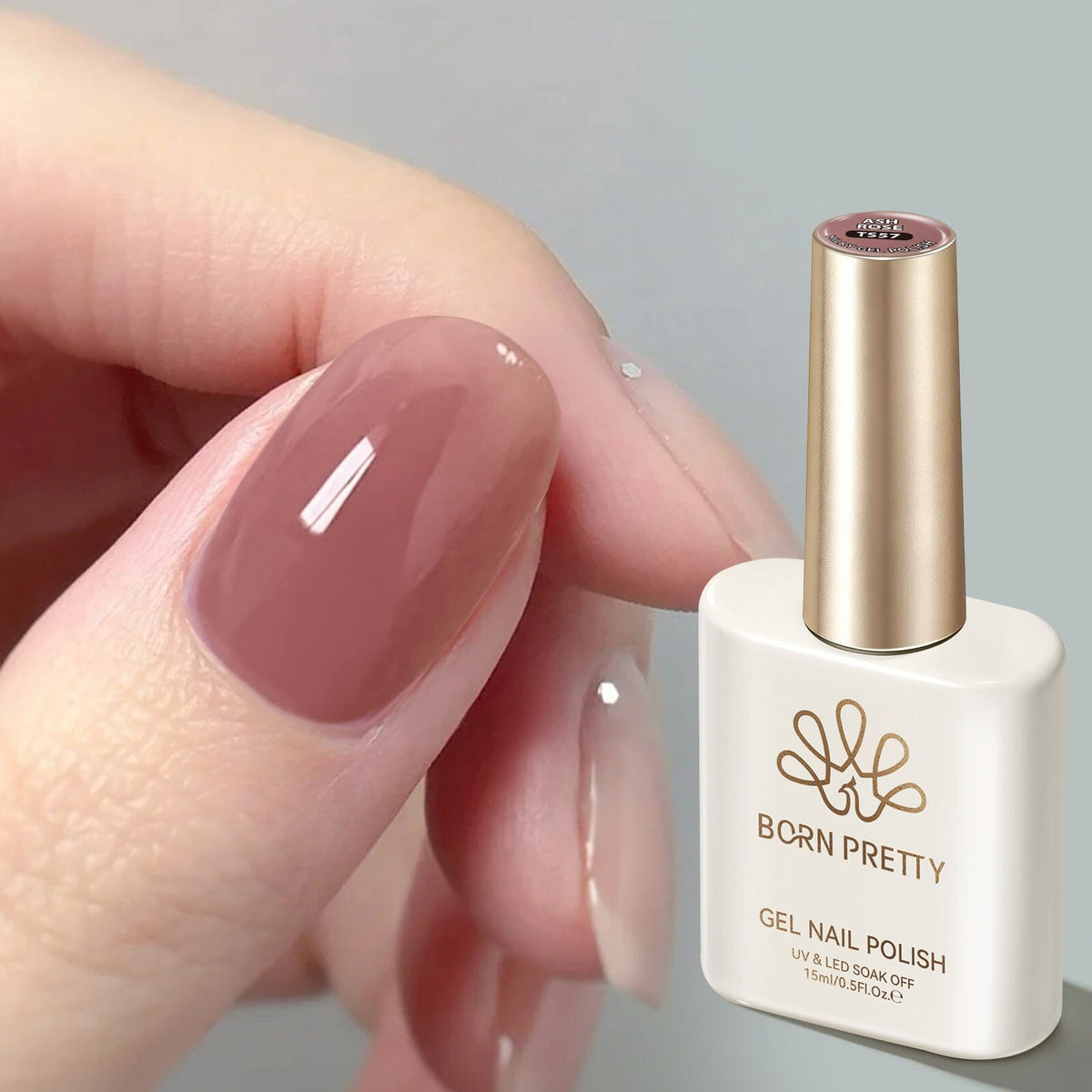 Jelly Gel TS57 Ash Rose 15ml Gel Nail Polish BORN PRETTY 
