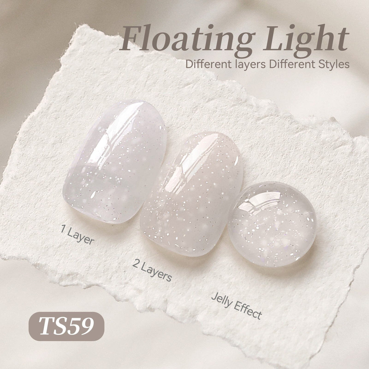 Jelly Gel TS59 Floating Light 15ml Gel Nail Polish BORN PRETTY 
