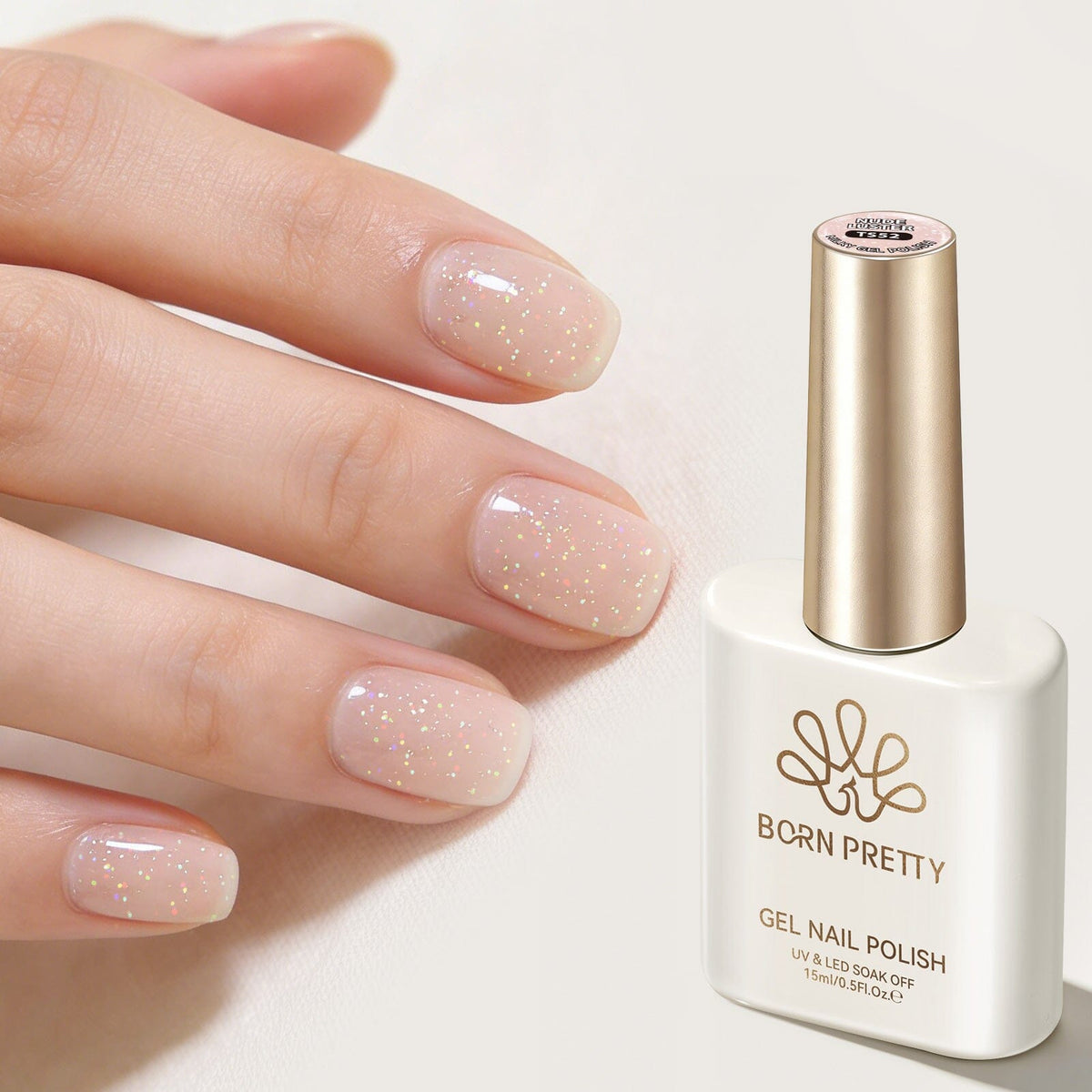 Jelly Gel TS52 Nude Luster 15ml Gel Nail Polish BORN PRETTY 