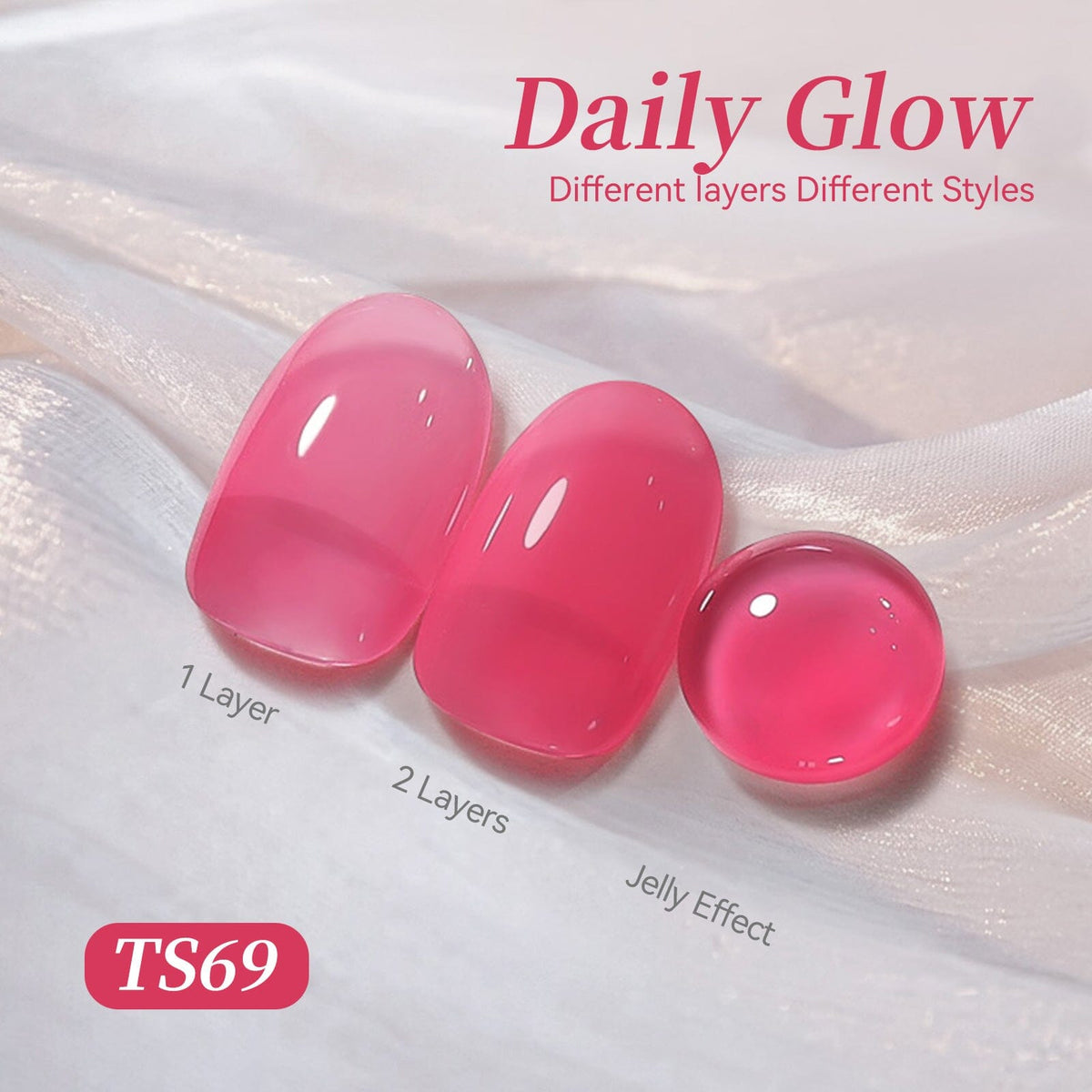 Jelly Gel TS69 Daily Glow 15ml Gel Nail Polish BORN PRETTY 