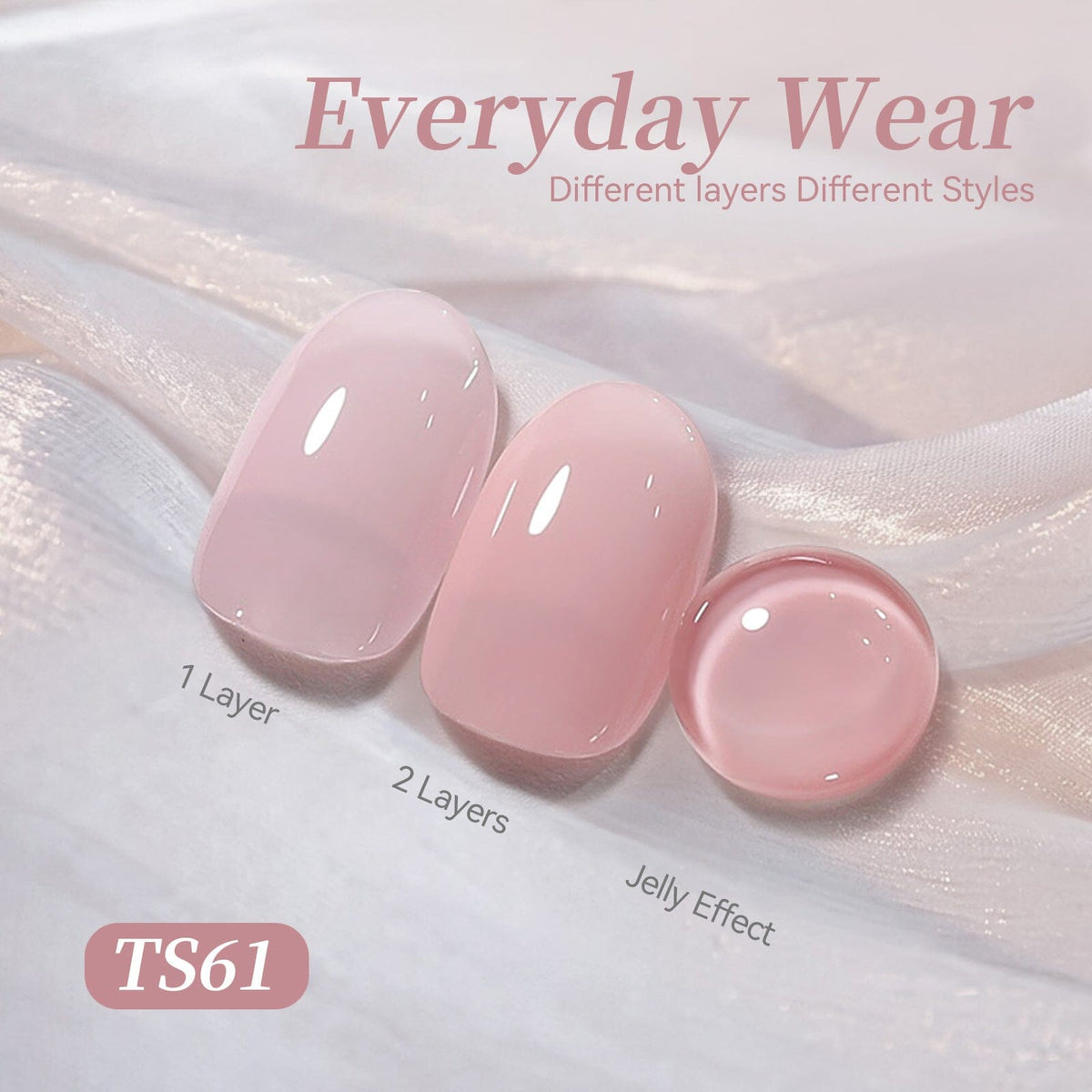 Jelly Gel TS61 Everyday Wear 15ml Gel Nail Polish BORN PRETTY 