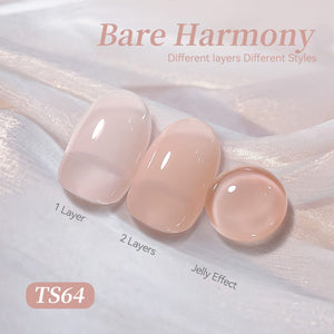 Jelly Gel TS64 Bare Harmony 15ml Gel Nail Polish BORN PRETTY 