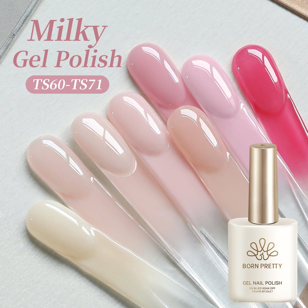 Jelly Gel Polish TS60~TS71 15ml Gel Nail Polish BORN PRETTY 