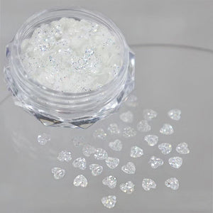 Star Shape White Glitter Nail Sequins Clearance No Brand 