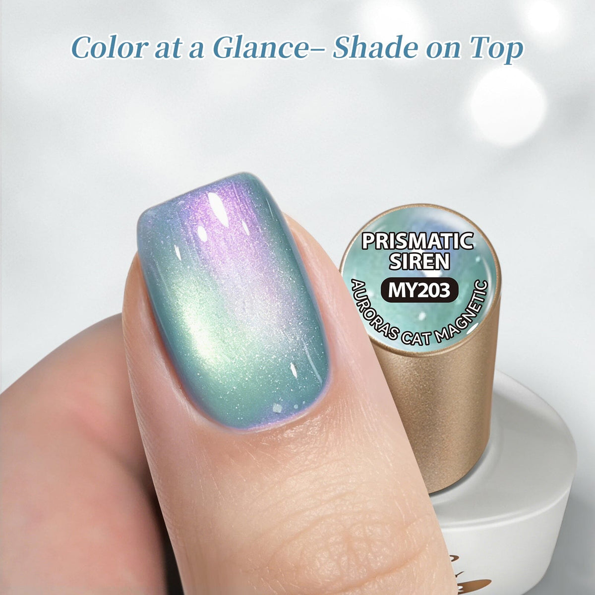 6 Colors Aurora Cat Magnetic Gel M70 Prismatic Siren 7ml Gel Nail Polish BORN PRETTY 