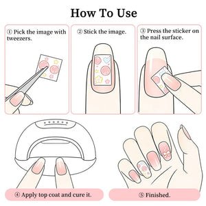 Spring Flowers Butterfly 3D Nail Sticker MO-789 Clearance No Brand 