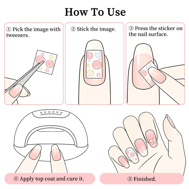 Spring Flowers Butterfly 3D Nail Sticker MO-789 Clearance No Brand 