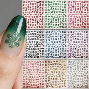 Rose Red Spring Flowers Sakura 3D Nail Sticker #08 Nail Art No Brand 