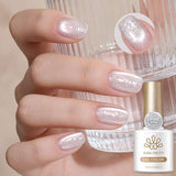 Snow Velvet Cat Magnetic Gel 10ml Gel Nail Polish BORN PRETTY MY548 Bling White 