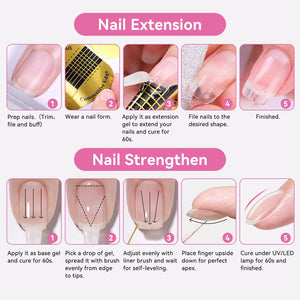 New Upgrade 6 In 1 Nail Glue Gel 15ml Gel Nail Polish BORN PRETTY 
