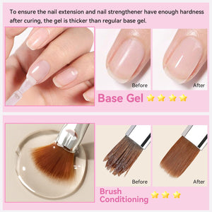 New Upgrade 6 In 1 Nail Glue Gel 15ml Gel Nail Polish BORN PRETTY 