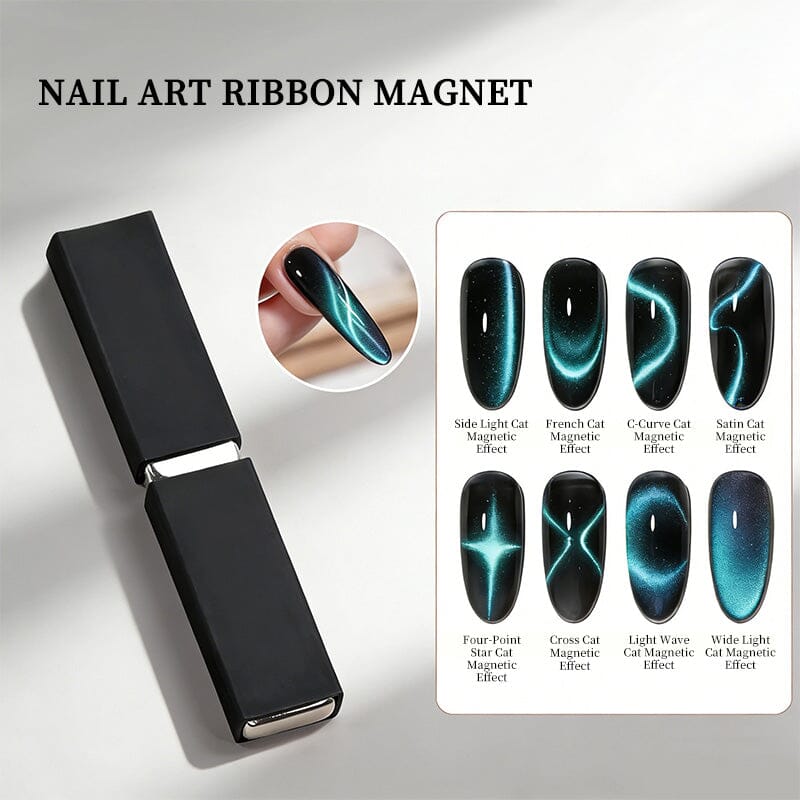 2pcs Ribbon Nail Magnets Tools & Accessories No Brand 
