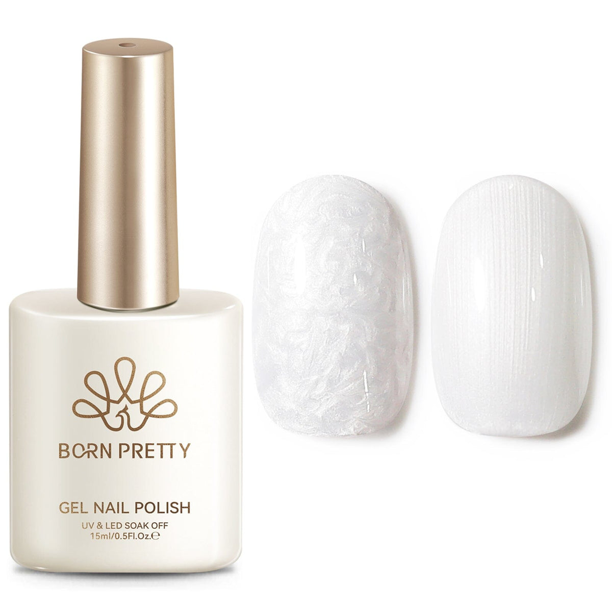 Thread Nail Gel LW32 Satin White 15ml Gel Nail Polish BORN PRETTY 