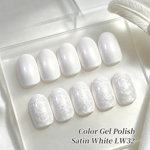Thread Nail Gel LW32 Satin White 15ml Gel Nail Polish BORN PRETTY 