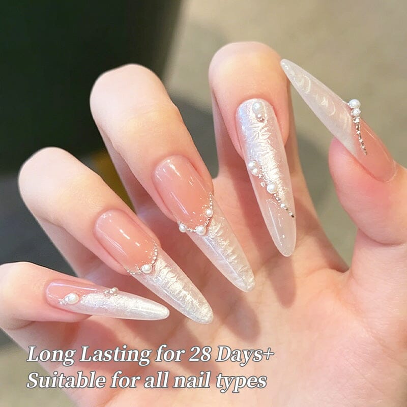 Thread Nail Gel LW32 Satin White 10ml Gel Nail Polish BORN PRETTY 
