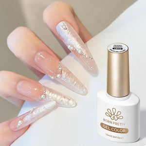 Thread Nail Gel LW32 Satin White 10ml Gel Nail Polish BORN PRETTY 