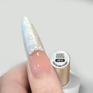 Thread Nail Gel LW32 Satin White 10ml Gel Nail Polish BORN PRETTY 