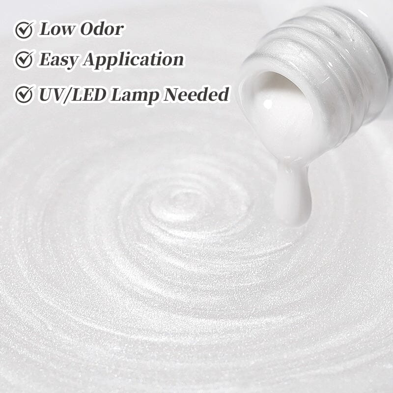 Thread Nail Gel LW32 Satin White 10ml Gel Nail Polish BORN PRETTY 