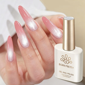 Moonlight Cat Magnetic Gel MY550 Pearl White 15ml Gel Nail Polish BORN PRETTY 