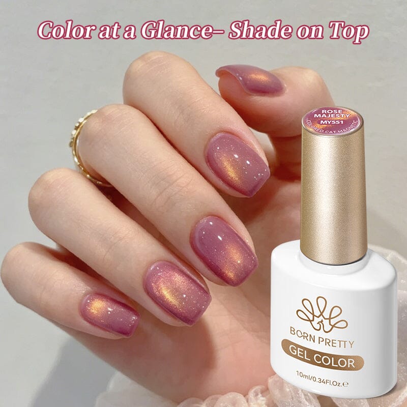 Colored Cat Magnetic Gel MY551 Rose Majesty 10ml Gel Nail Polish BORN PRETTY 