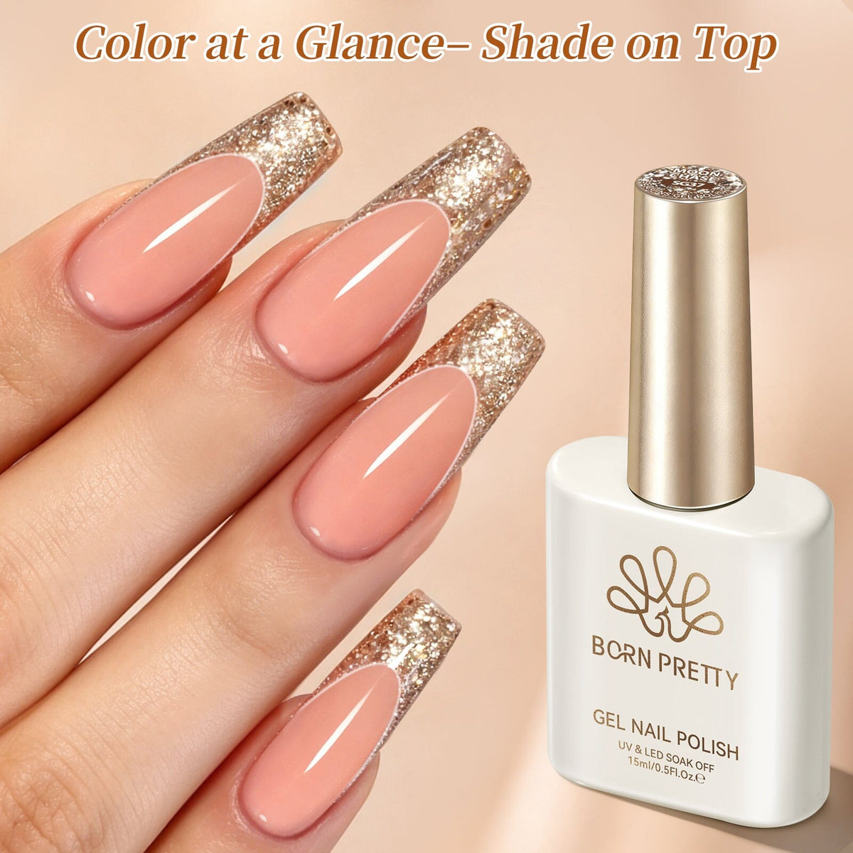 Sequins Gel SG37 Moon Chase 15ml Gel Nail Polish BORN PRETTY 