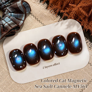 Colored Cat Magnetic Gel MY564 Sea Salt Cannelé 15ml Gel Nail Polish BORN PRETTY 