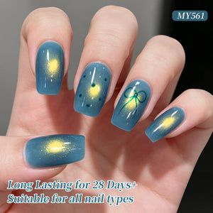Golden Cat Magnetic Gel MY561 Twilight Blue 15ml Gel Nail Polish BORN PRETTY 