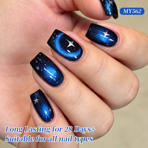 Colored Cat Magnetic Gel MY562 Moon Phase 15ml Gel Nail Polish BORN PRETTY 