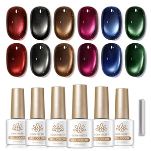 6 Colors Glass Cat Magnetic Gel M79 Misty Rain 7ml