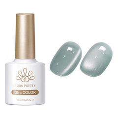 Glass Cat Magnetic Gel MY553 Lake Blue 10ml Gel Nail Polish BORN PRETTY 