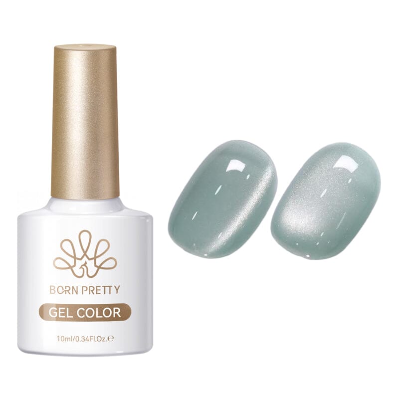 Glass Cat Magnetic Gel MY553 Lake Blue 10ml Gel Nail Polish BORN PRETTY 