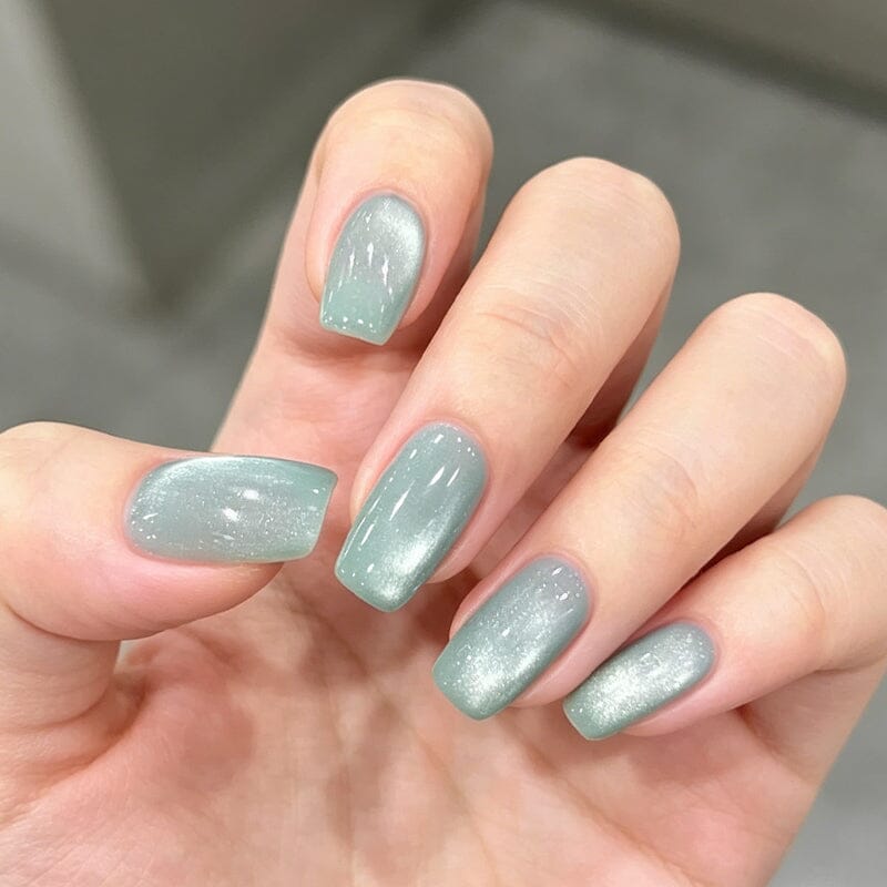 Glass Cat Magnetic Gel MY553 Lake Blue 10ml Gel Nail Polish BORN PRETTY 