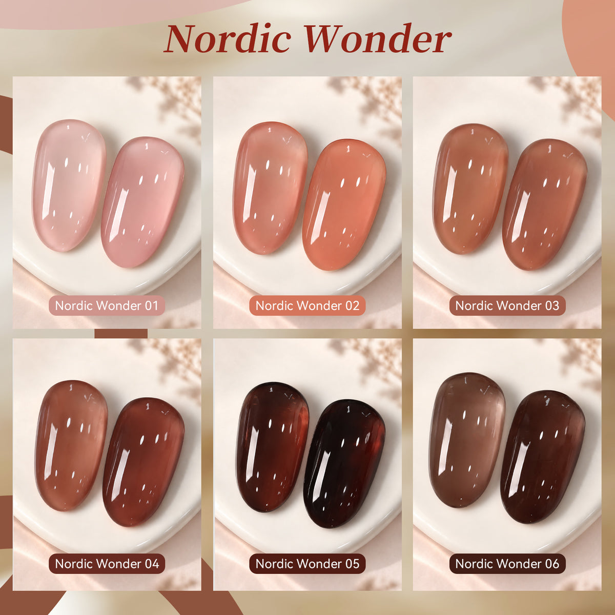 6 Colors Jelly Gel J62 Nordic Wonder 7ml