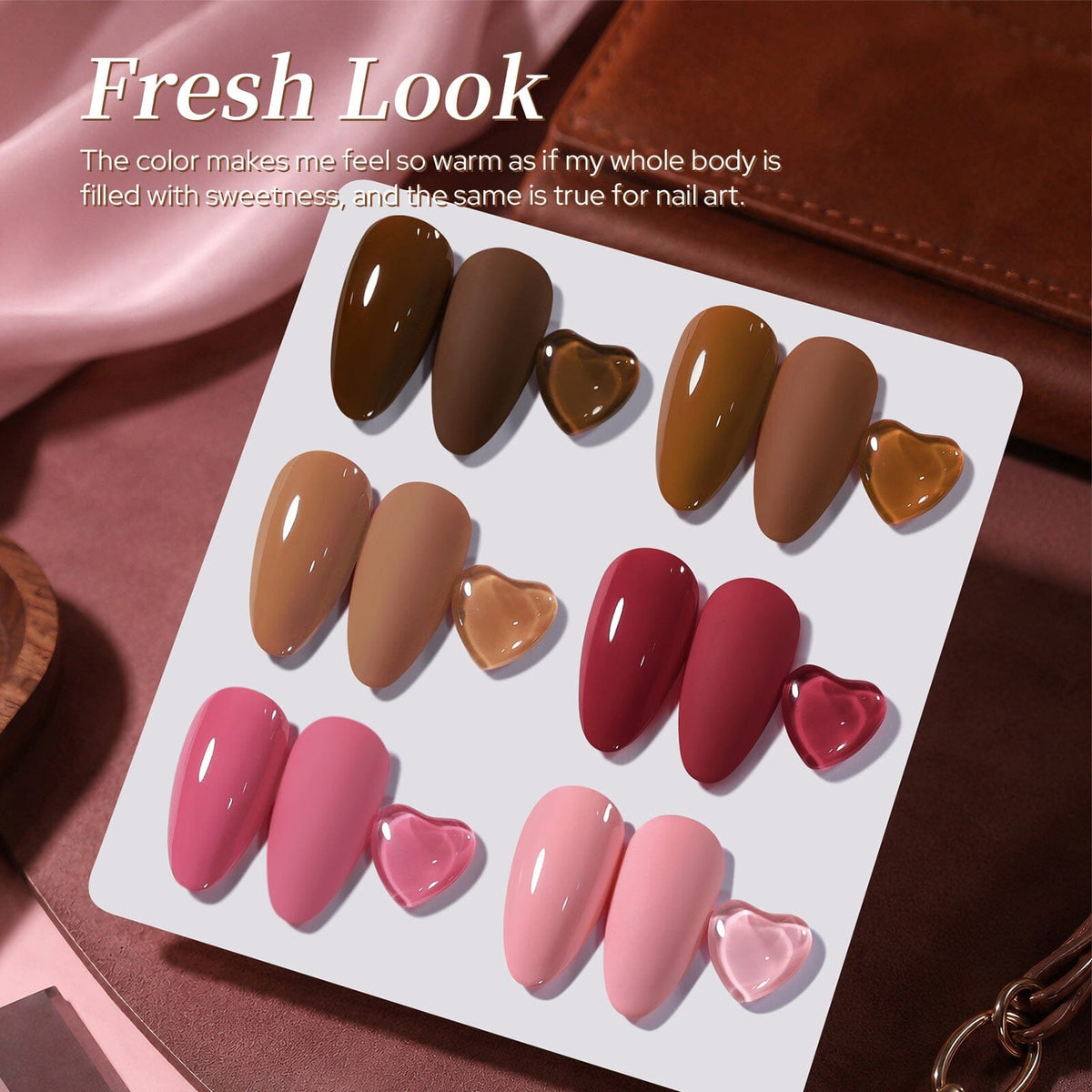 6 Colors Gel Set S65 Fresh Look 7ml Gel Nail Polish BORN PRETTY 