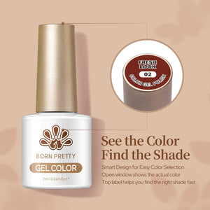 6 Colors Gel Set S65 Fresh Look 7ml Gel Nail Polish BORN PRETTY 