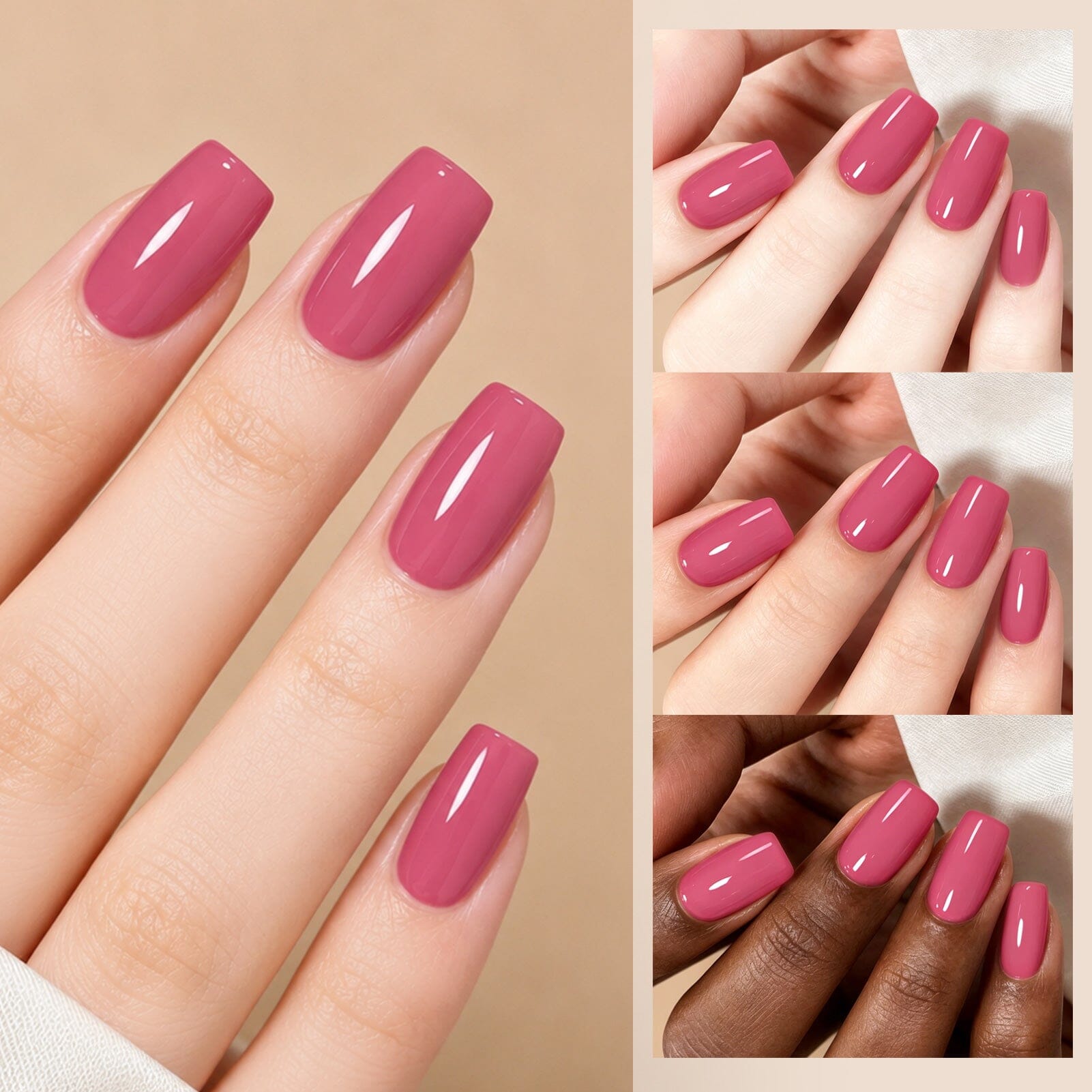 6 Colors Gel Set S65 Fresh Look 7ml Gel Nail Polish BORN PRETTY 