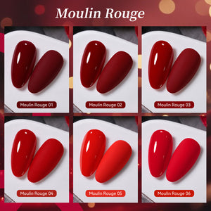 6 Colors Gel Polish Set S69 Moulin Rouge 7ml