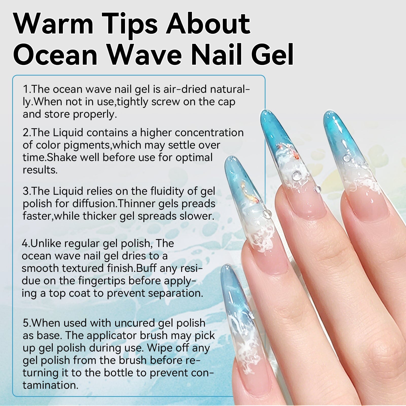 Ocean Wave Nail Gel 15ml Gel Nail Polish BORN PRETTY 