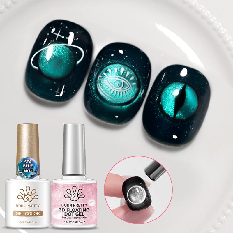 3D Floating Dot Gel & Magnetic Gel Set #01 10ml Gel Nail Polish BORN PRETTY 