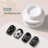3D Painting Gel 5ml Gel Nail Polish BORN PRETTY White 