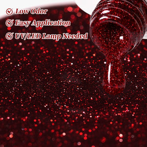 Reflective Glitter Gel SZ71 Amber Gilt 10ml Gel Nail Polish BORN PRETTY 